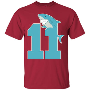 11th Birthday Shark Party ShirtG200 Gildan Ultra Cotton T-Shirt