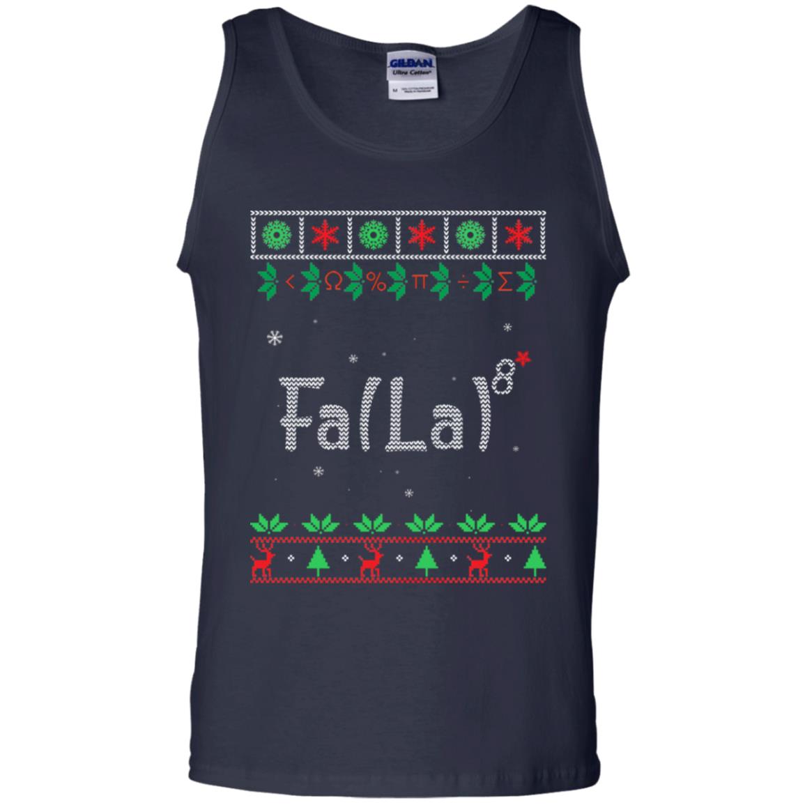 Fa La La La Mathematics X-mas Gift Shirt Navy