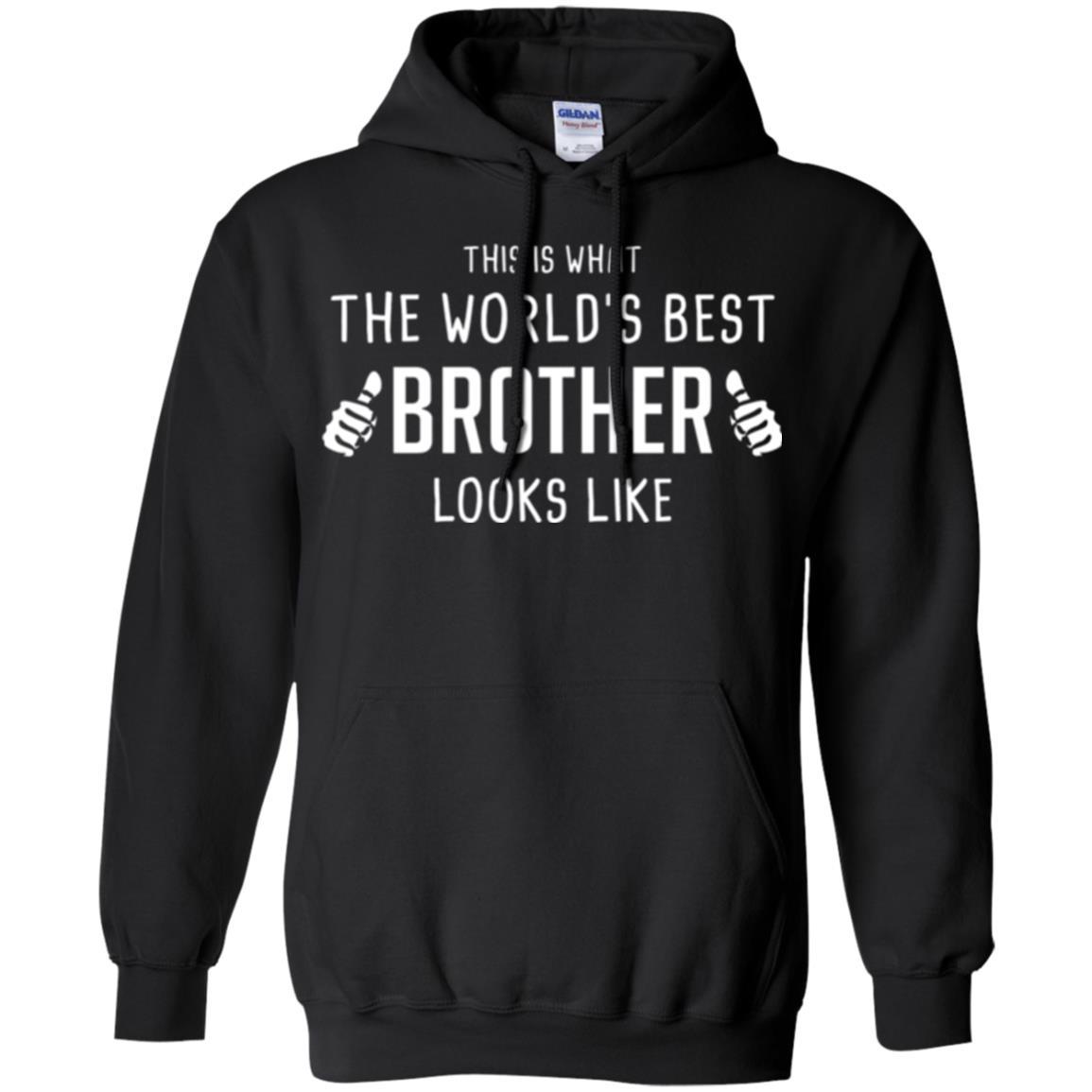 Brother T-shirt This Is What The Worlds Best Brother Looks Like Black