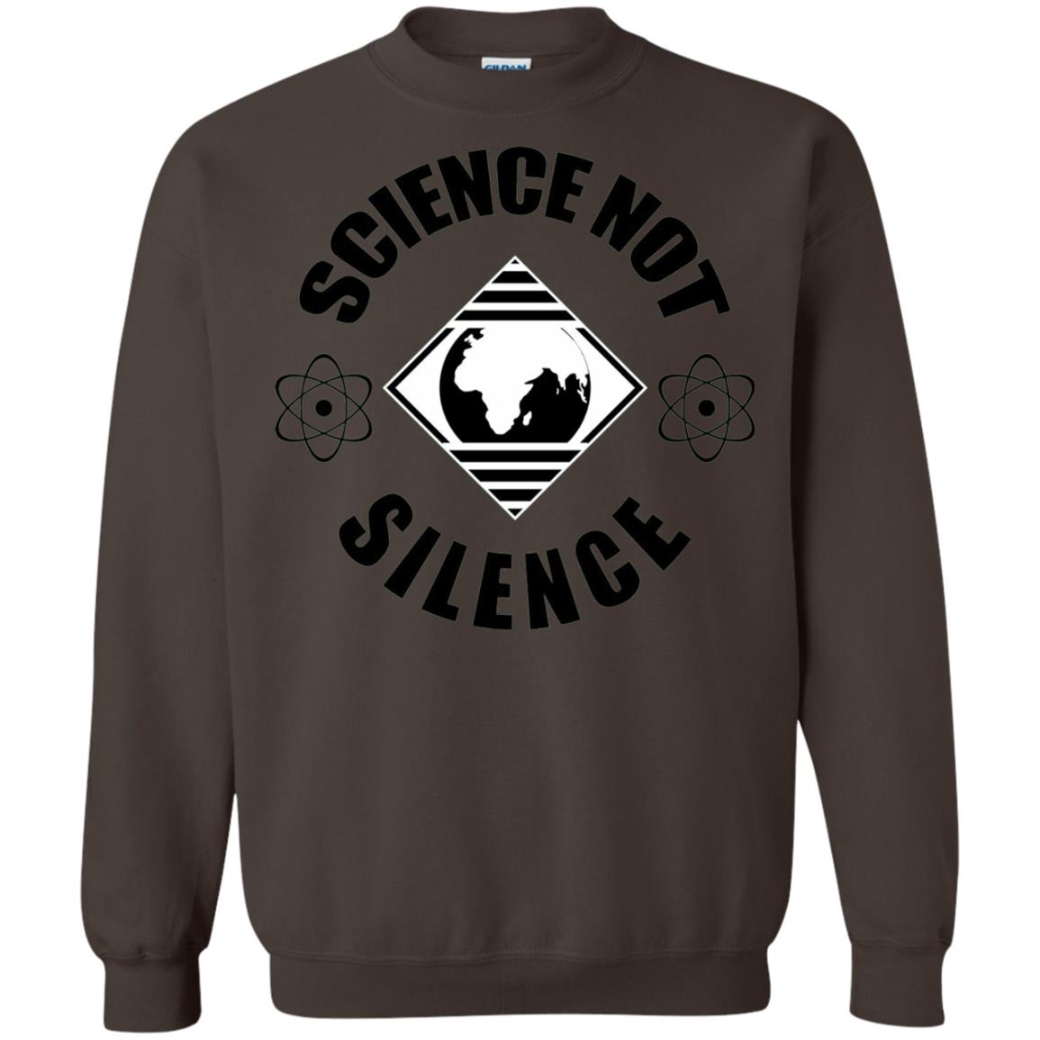Scientist T-shirt Science Not Silence T-shirt Dark Chocolate