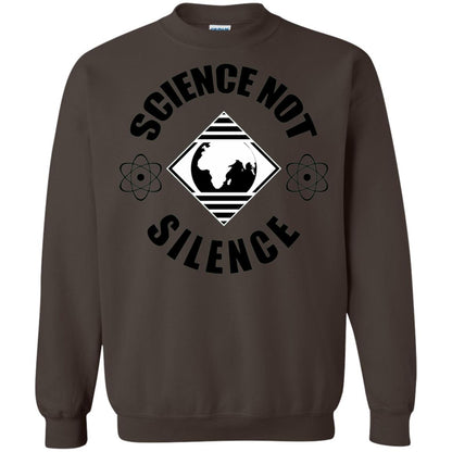 Scientist T-shirt Science Not Silence T-shirt Dark Chocolate