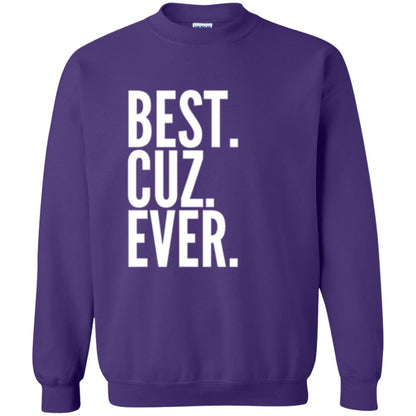 Family T-shirt Best Cuz Ever Purple
