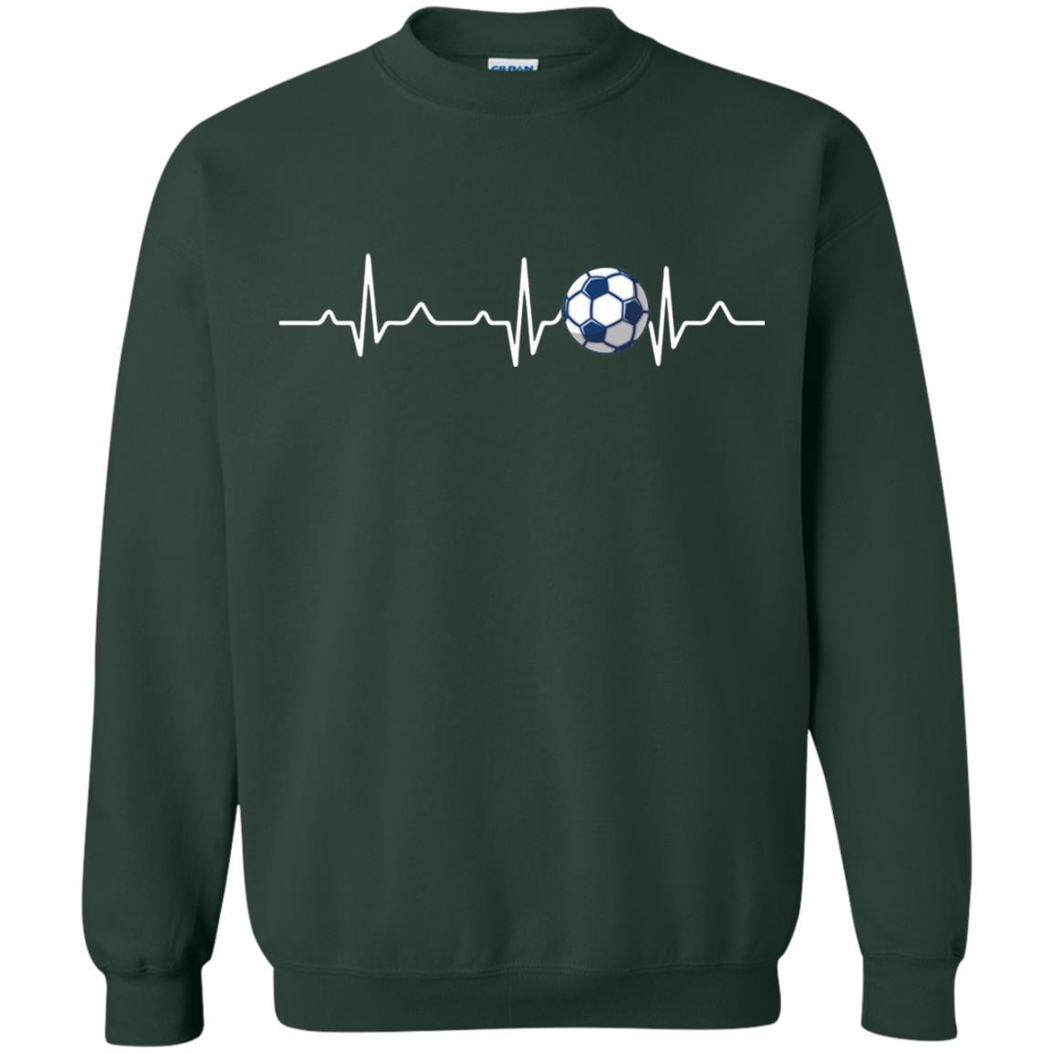Heartbeat Soccer Lover T-shirt Forest Green