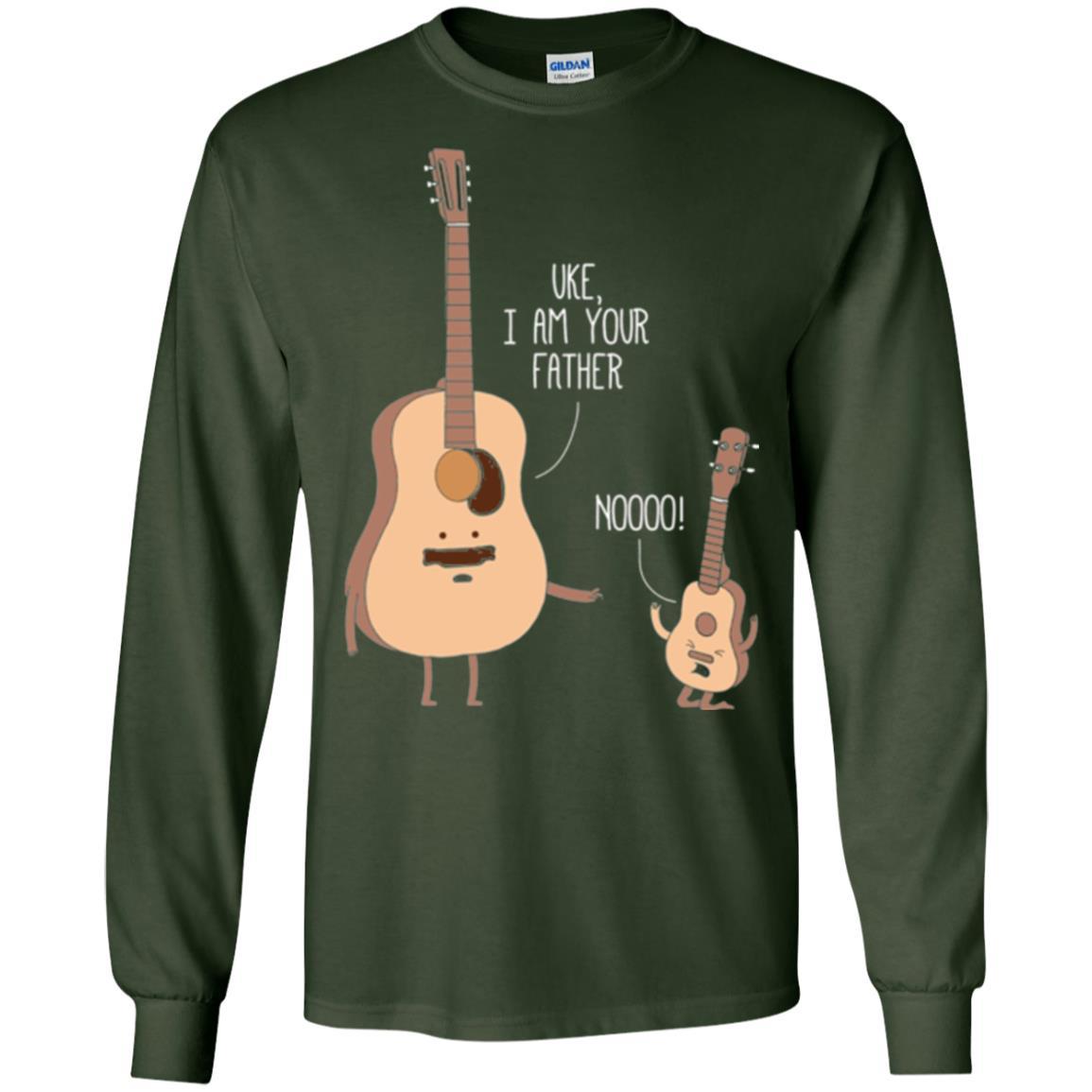 Musician T-shirt Uke I Am Your Father Forest Green
