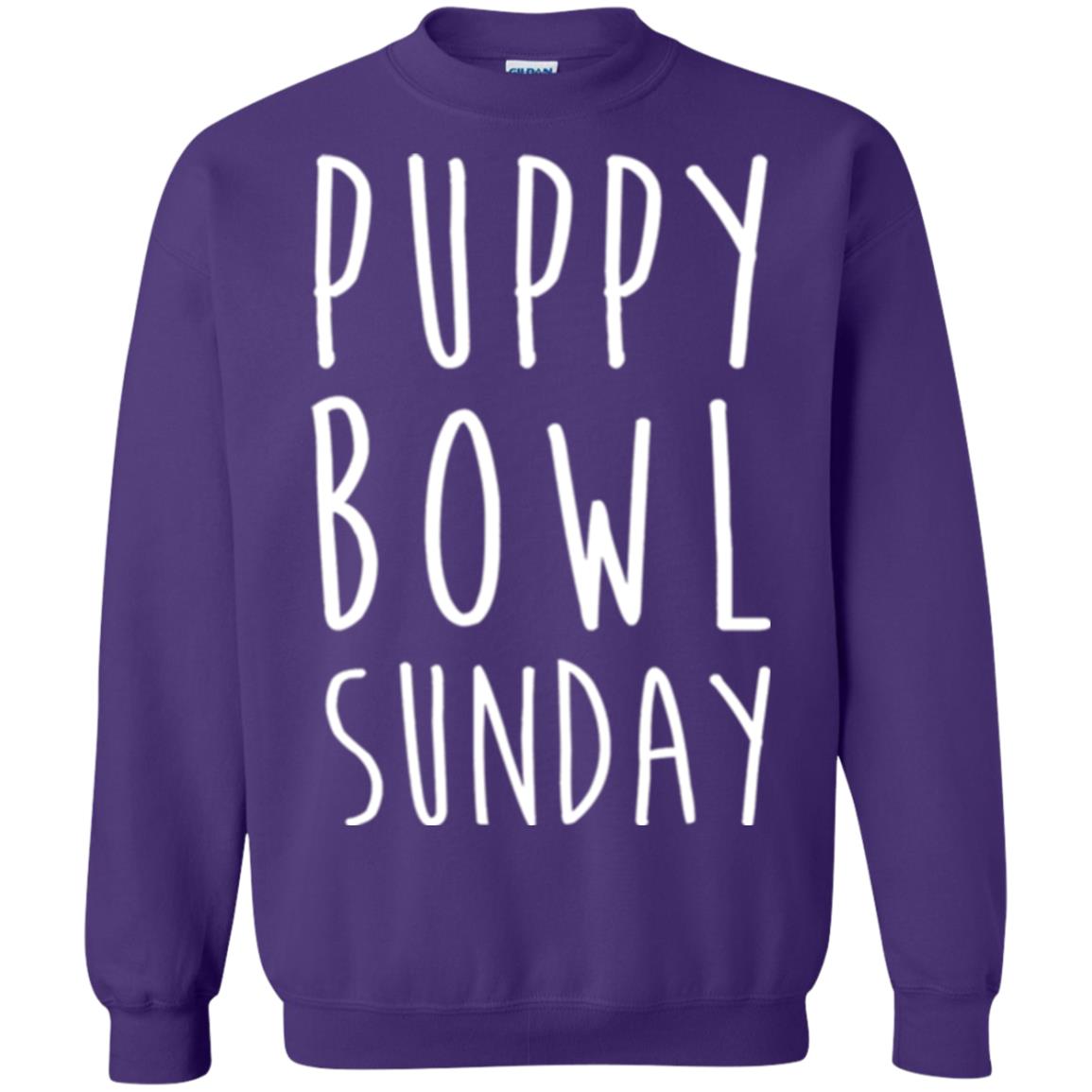 Football Dog Lover T-shirt Puppy Bowl Sunday T-shirt Purple