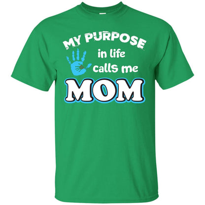 My Purpose In Life Calls Me Mom Pregnancy T-shirt For Mom Irish Green