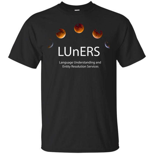 Luners Team T-shirt Language Understanding And Entity Resolution Services Black