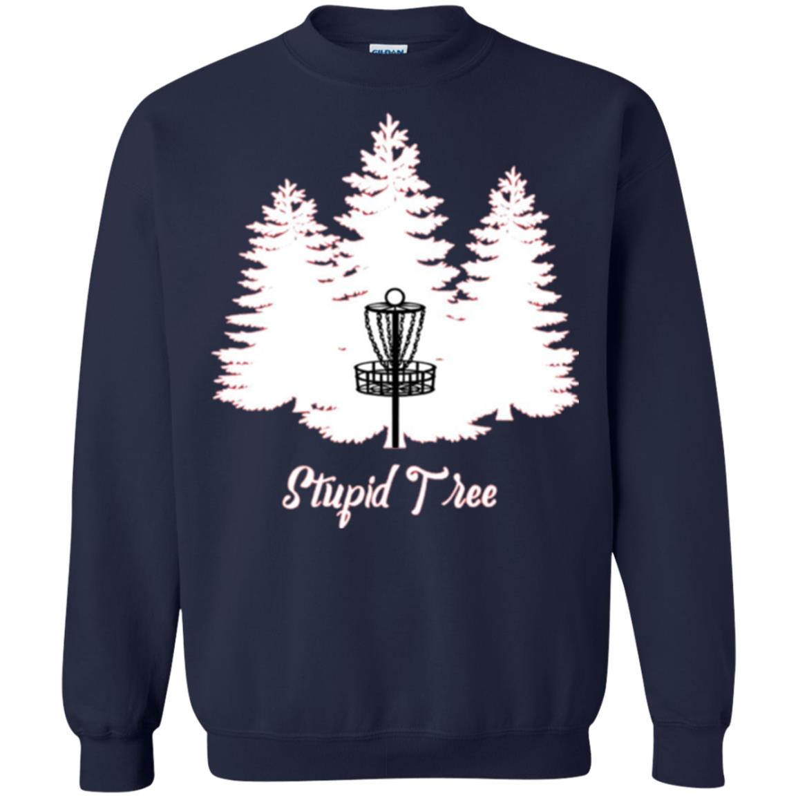 Disc Golf T-shirt Stupid Tree Navy