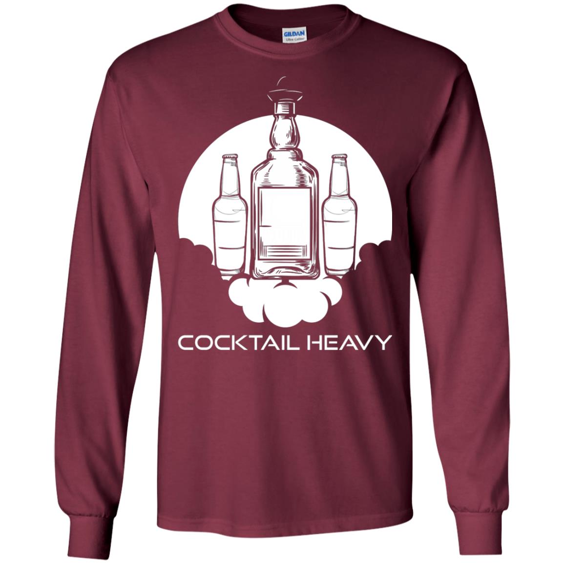 Cocktail Heavy T-shirt Maroon