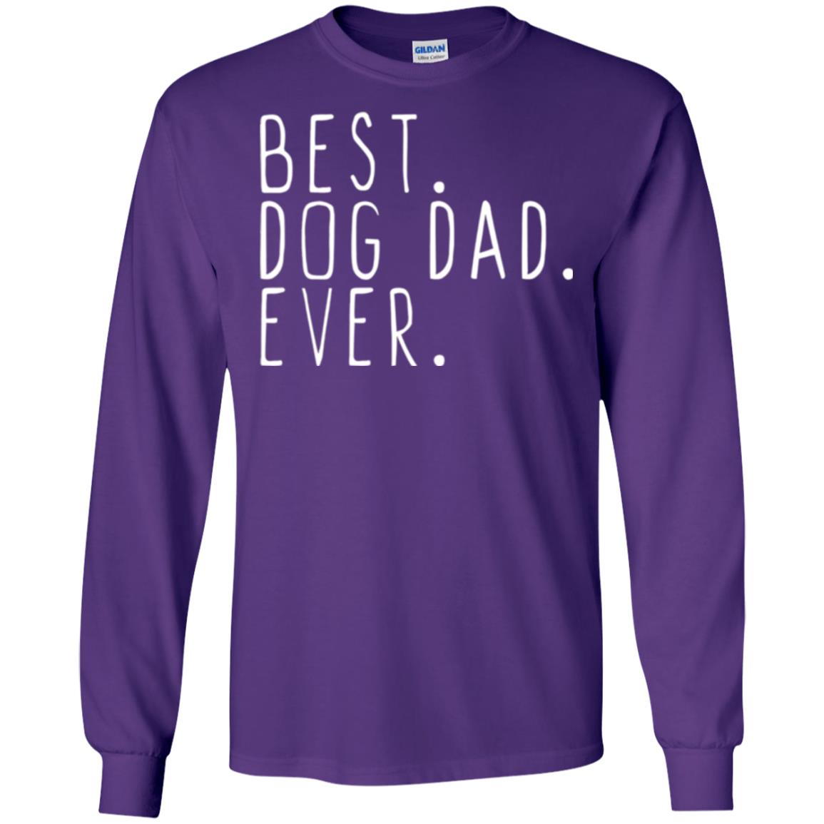 Best Dog Dad Ever T-shirt Purple