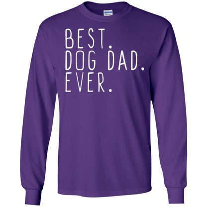 Best Dog Dad Ever T-shirt Purple