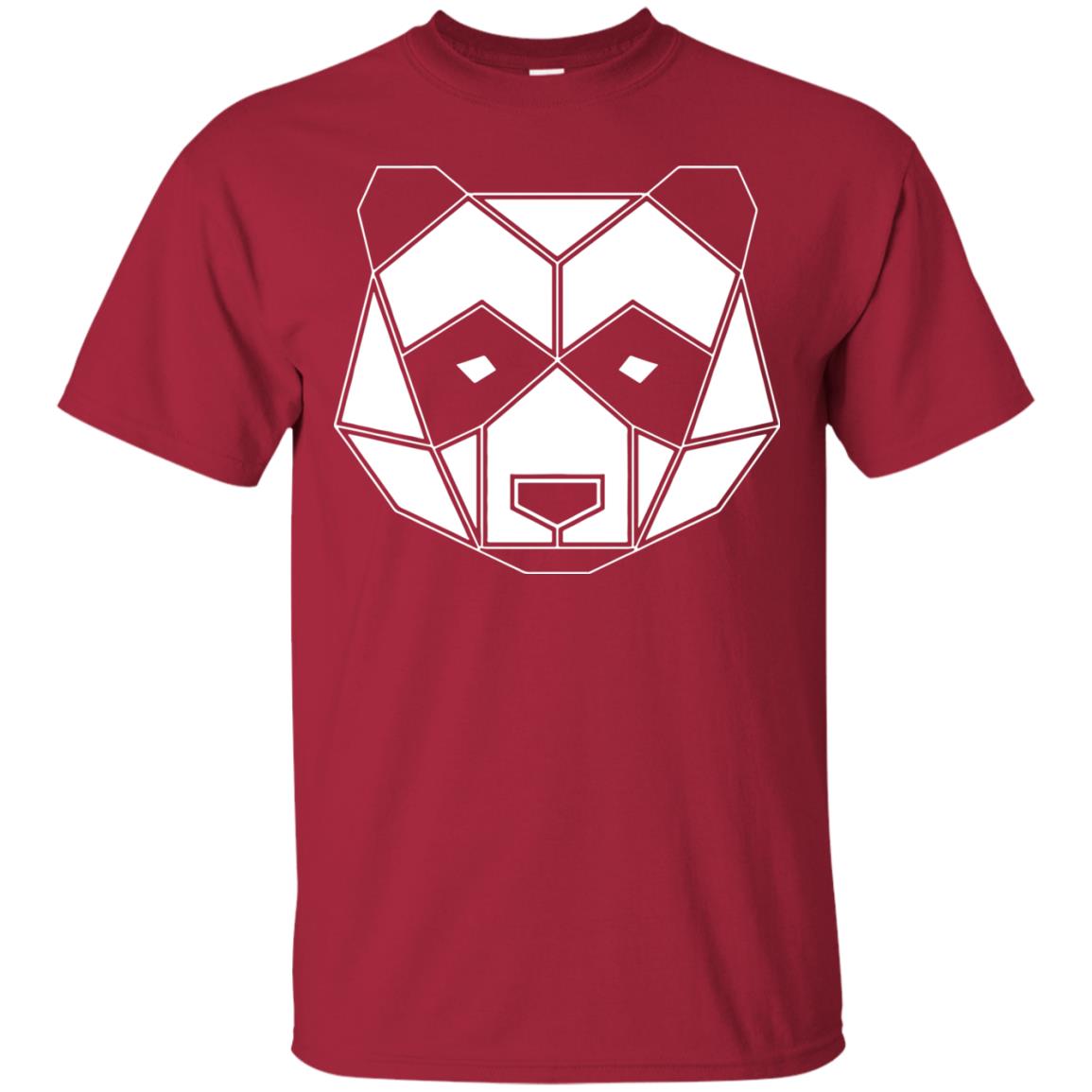 Polygon Geometric Panda Shirt Cardinal