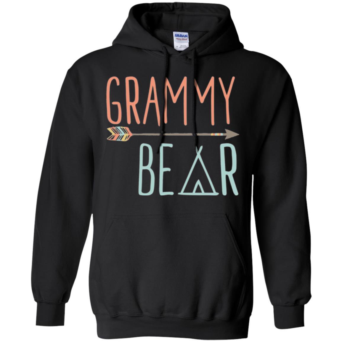 Bear Lover T-shirt Grammy Bear T-shirt Black