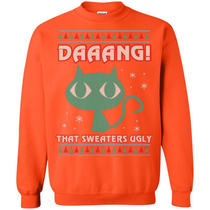 Cat Lovers T-shirt Daaang! That Sweaters Ugly Orange
