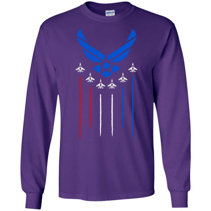 Air Force America Military Shirt Purple