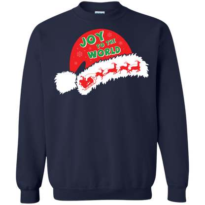 Christmas T-shirt Joy To The World Navy