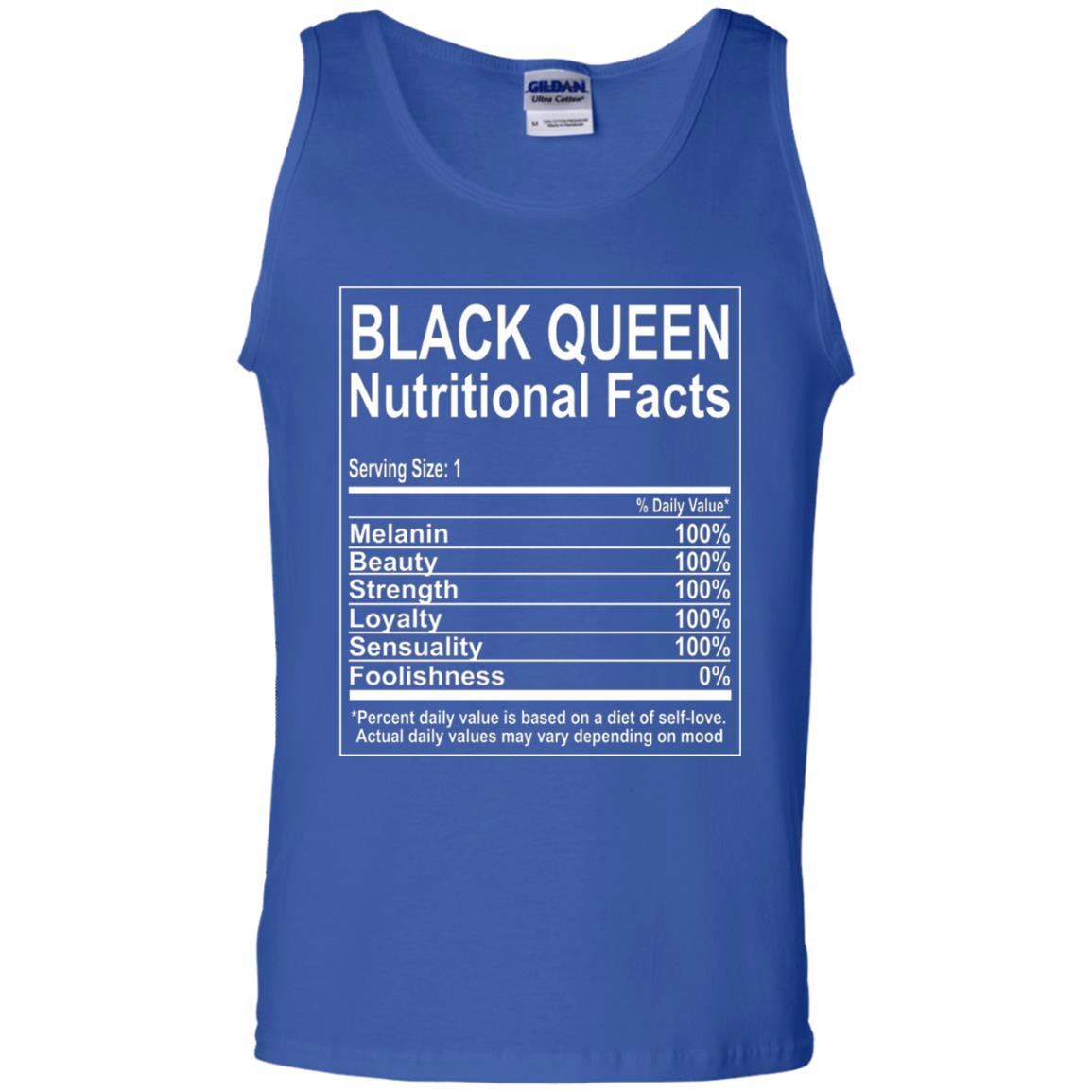 Black Queen Nutritional Facts T-shirt Self Love Royal
