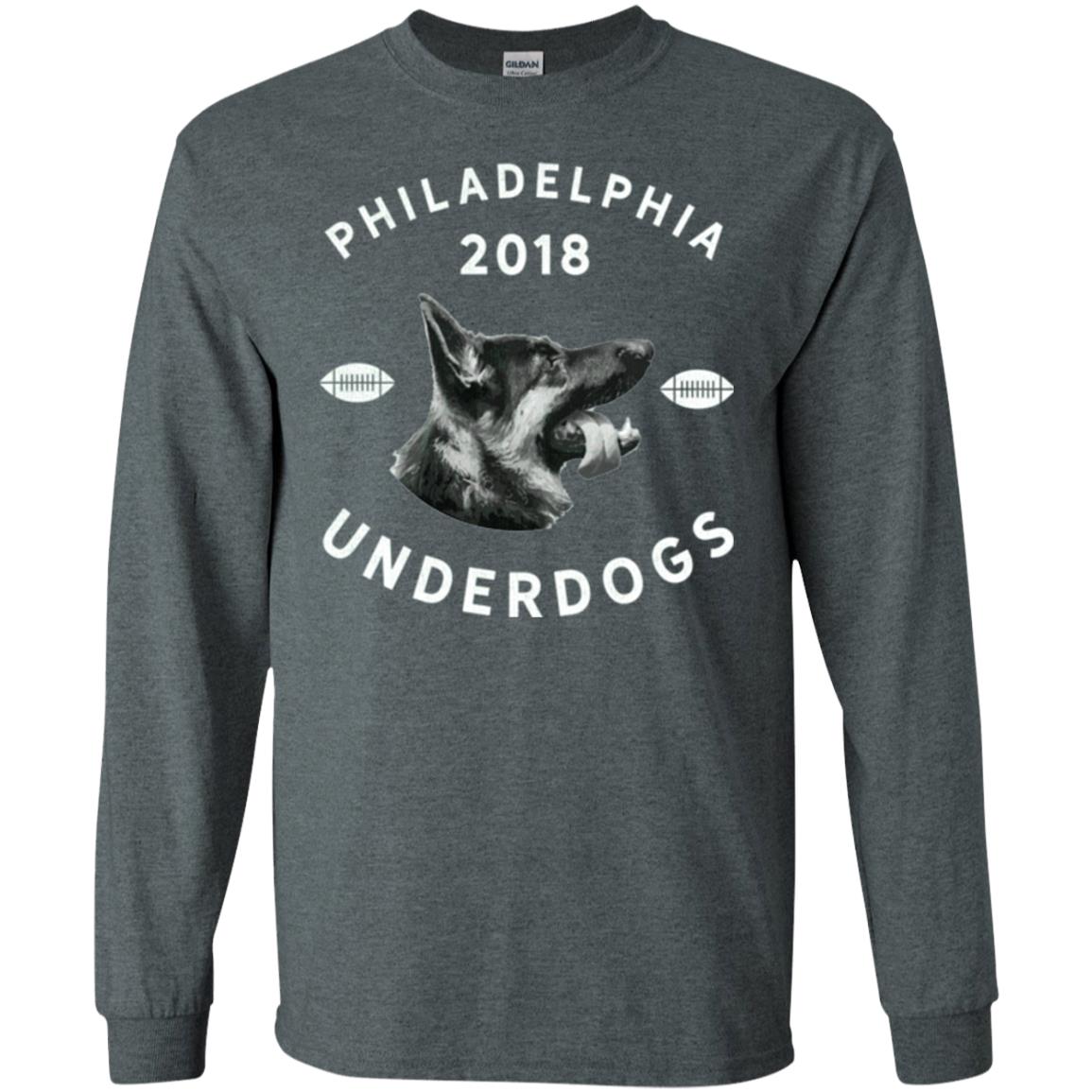 Dog Lover T-shirt Philly Philadelphia Underdogs 2018 Game Day Dark Heather