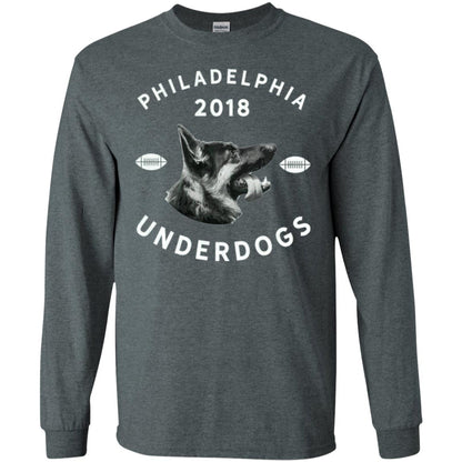 Dog Lover T-shirt Philly Philadelphia Underdogs 2018 Game Day Dark Heather