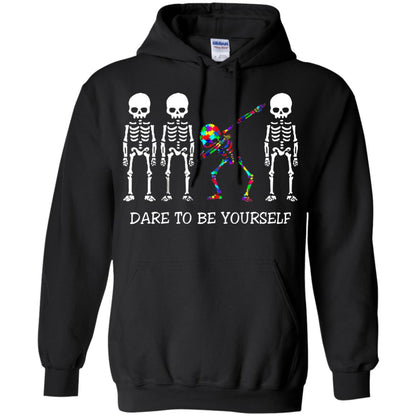 Dare To Be Yourself Autism Awareness T-shirt Black