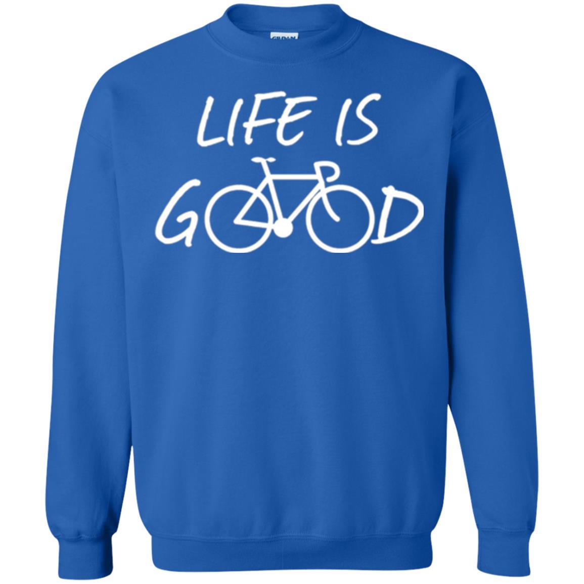 Bicycle T-shirt Life Is Good T-shirt Royal