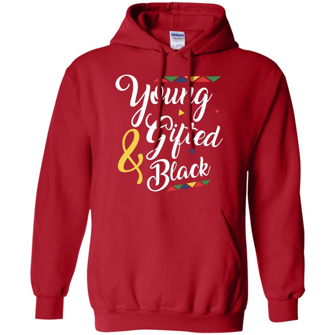 African American T-shirt Young Gifted And Black Red
