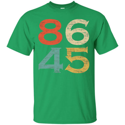 Classic Vintage Style 86 45 Anti Trump T-shirt Irish Green