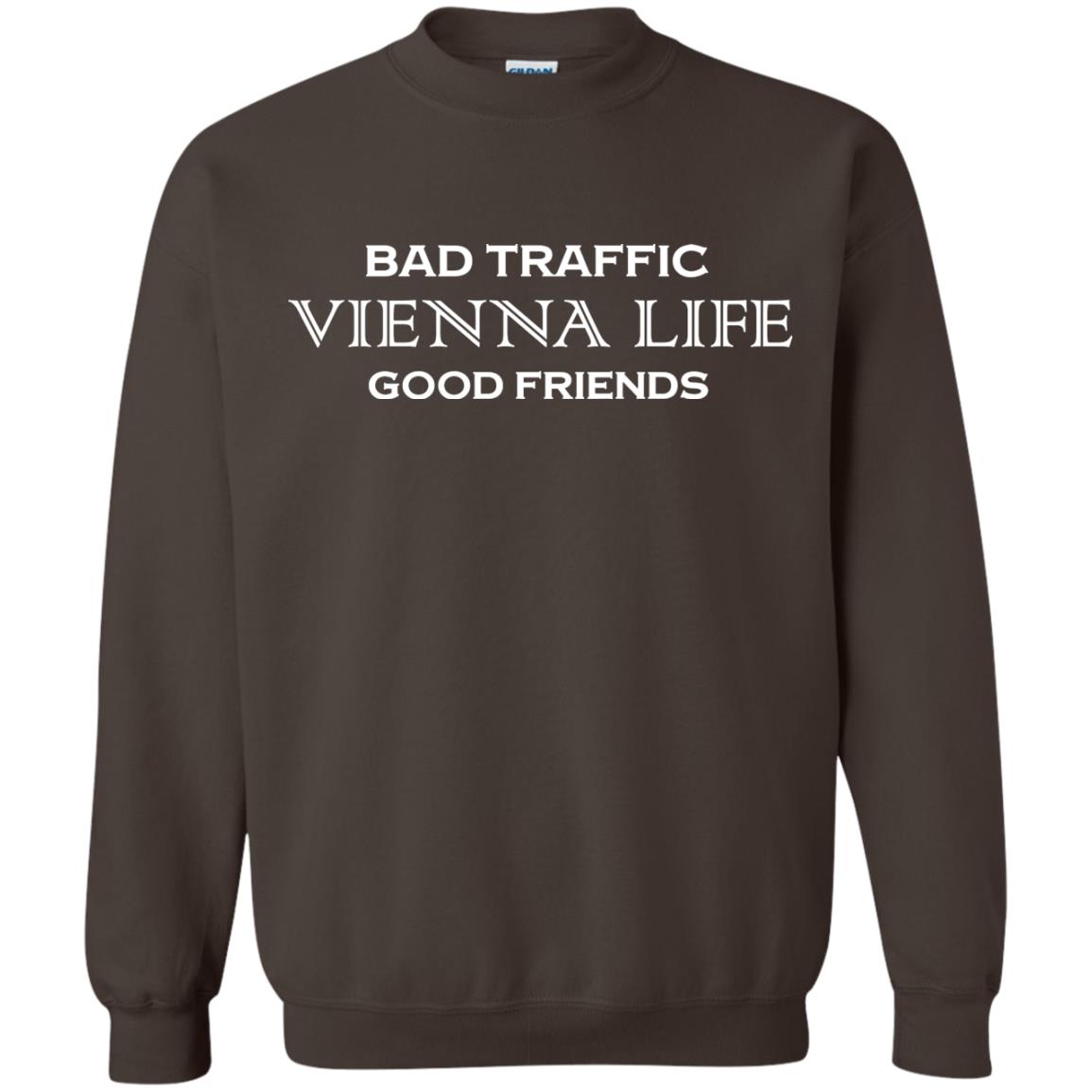 Bad Traffic Vienna Life Good Friends Shirt Dark Chocolate
