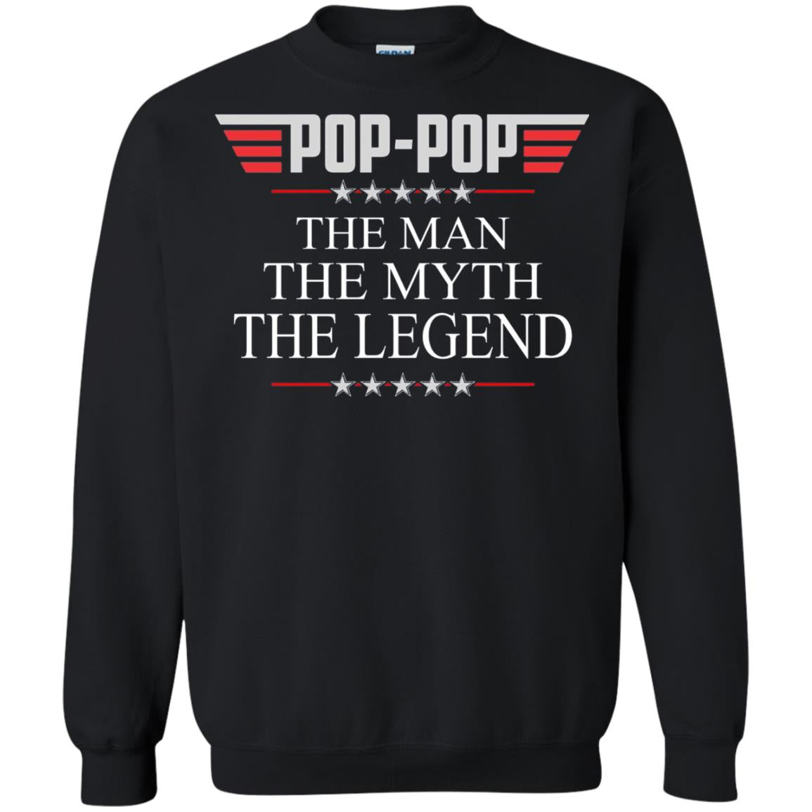 Pop-pop The Man The Myth The Legend Father_s Day T-shirt Black