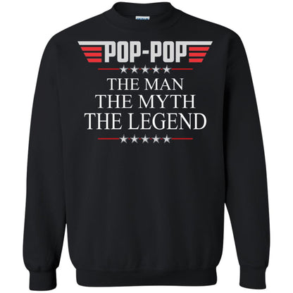 Pop-pop The Man The Myth The Legend Father_s Day T-shirt Black