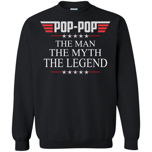 Pop-pop The Man The Myth The Legend Father_s Day T-shirt Black