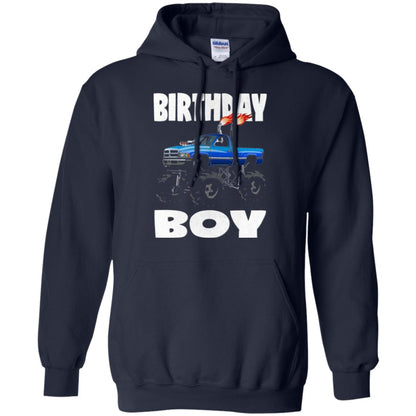 Monster Truck T-shirt Birthday Boy Vintage Navy