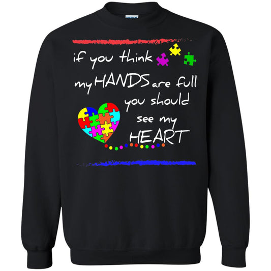 You Should See My Heart Autism Awareness T-shirt Black