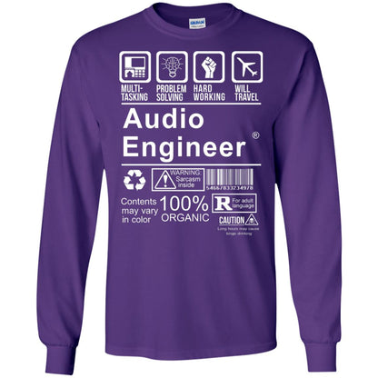 Audio Engineer Shirt Multi Tasking Problem Solving Purple