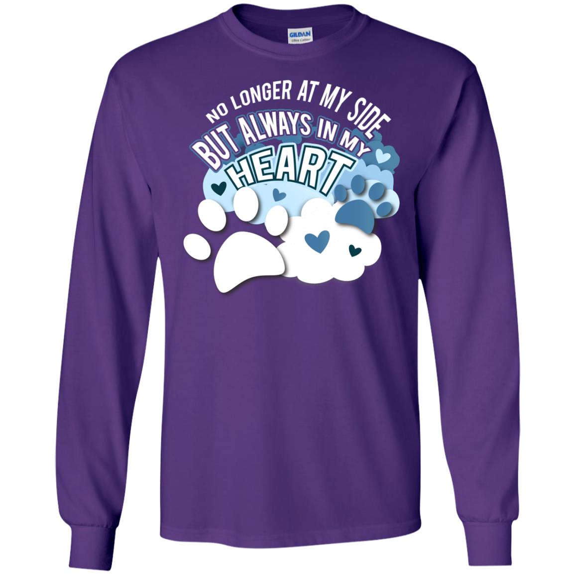 But Always In My Heart Dog In Heaven T-shirt Purple
