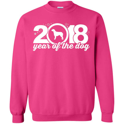 Irish Wolfhound Lover T-shirt 2018 Year Of The Dog New Year Heliconia