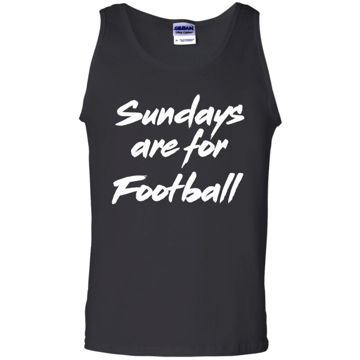 Football Lover T-shirt Sundays Are For Football Black