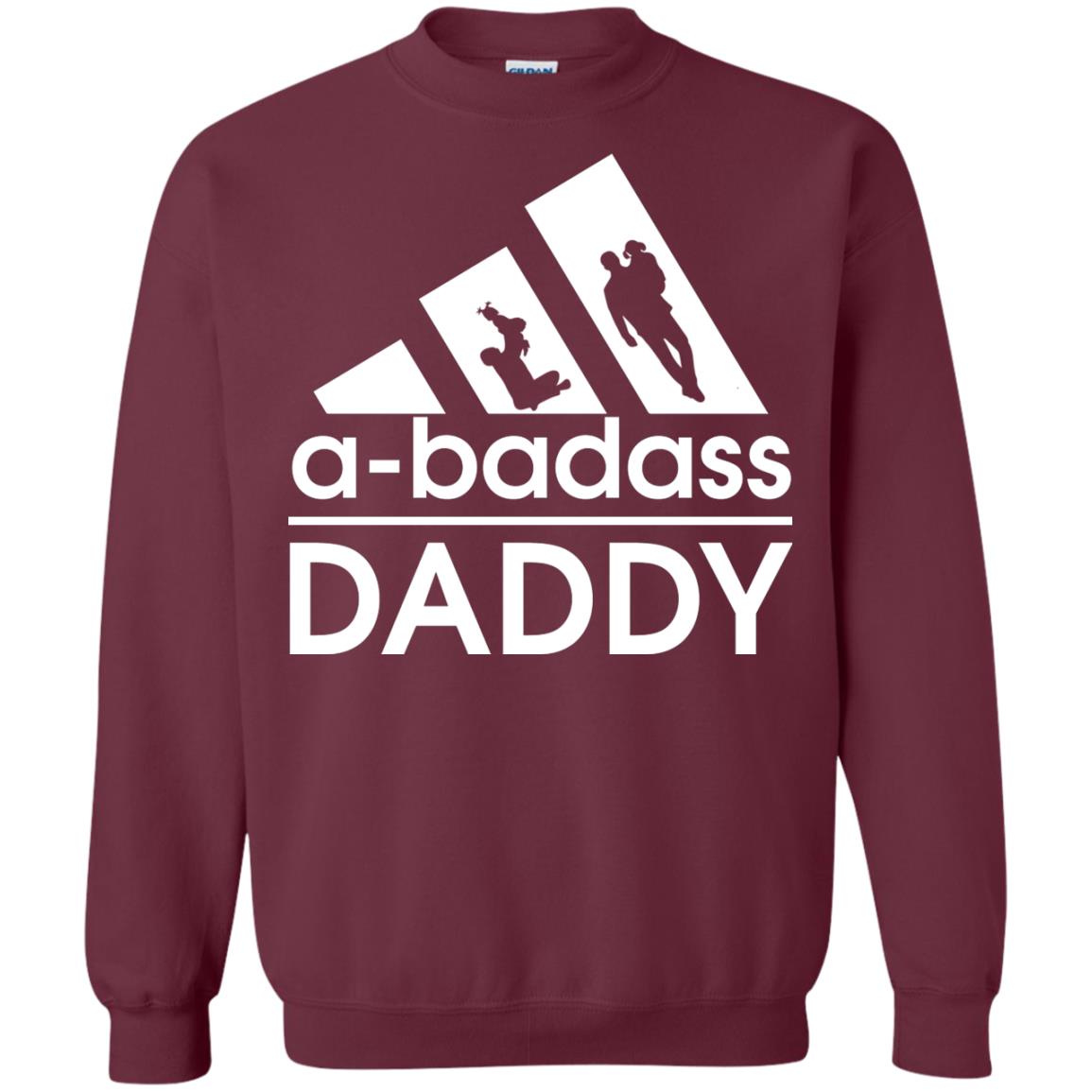A Badass Daddy Shirt Maroon