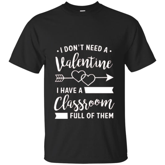 Teacher Valentine_s Day T-shirt A Classroom Full Of Heart Black