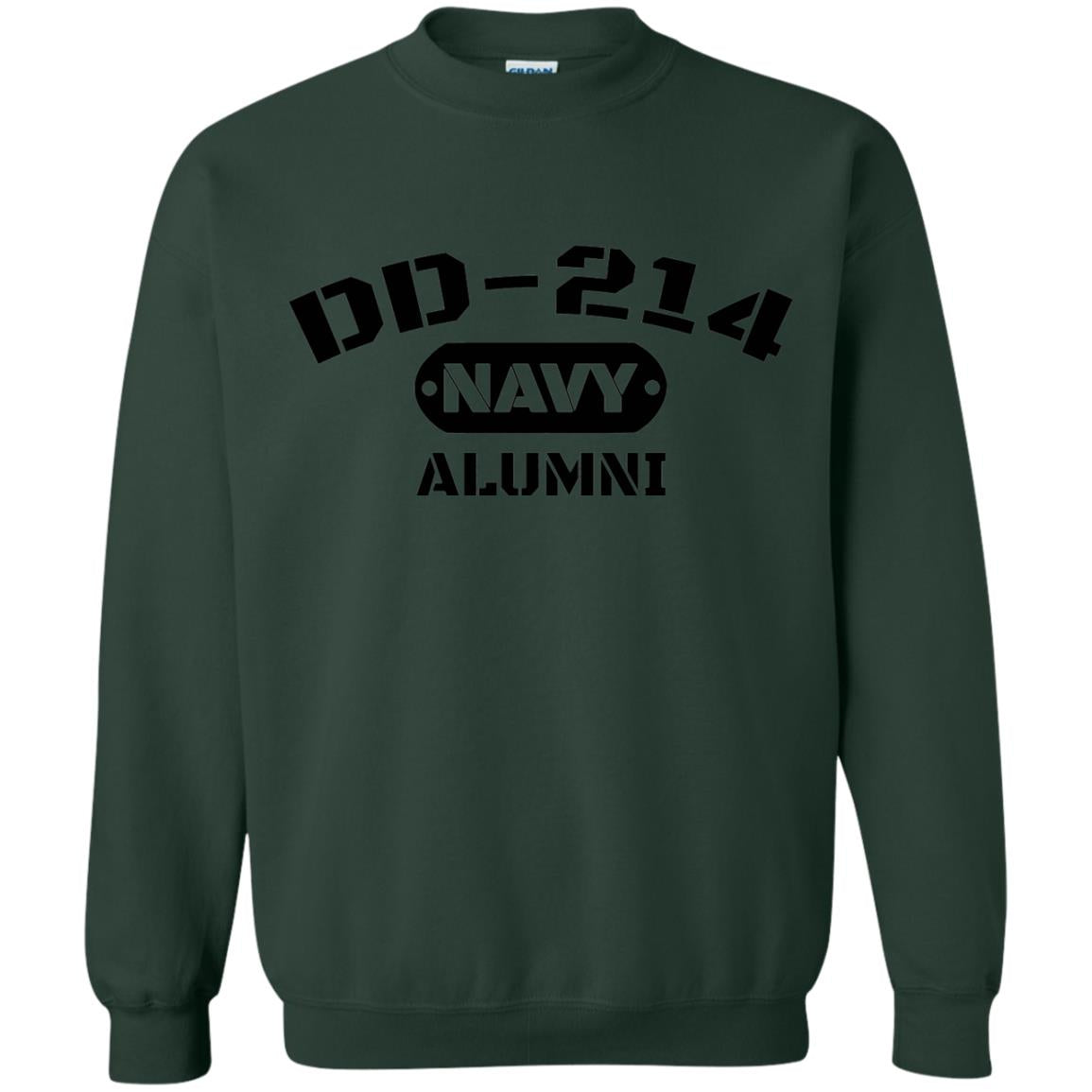 Dd-214 Us Navy Alumni T-shirt Forest Green