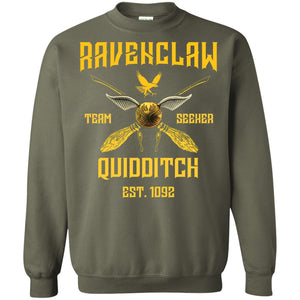 Ravenclaw Quiddith Team Seeker Est 1092 Harry Potter ShirtG180 Gildan Crewneck Pullover Sweatshirt 8 oz.