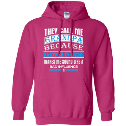 They Call Me Grandpa Because Partner In Crime Papa T-shirt Heliconia