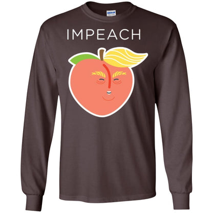 Anti Trump Peach Emoji T-shirt Impeach Donald Dark Chocolate