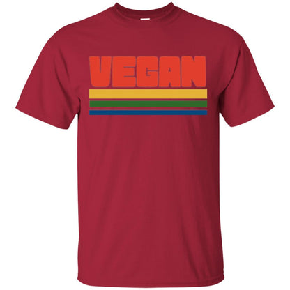 Vegan T-shirt Retro Style Veganism Cardinal