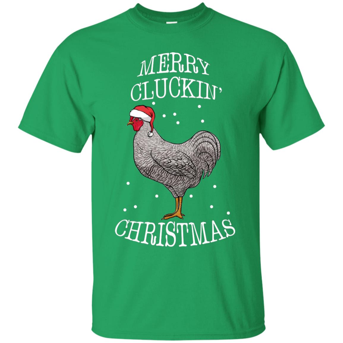 Merry Clucking Christmas Gift 2018 Shirt Irish Green
