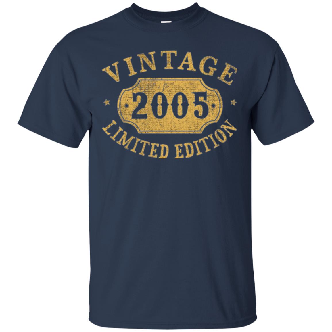 Brithday T-shirt Vintage 2005 Limited Edition Navy
