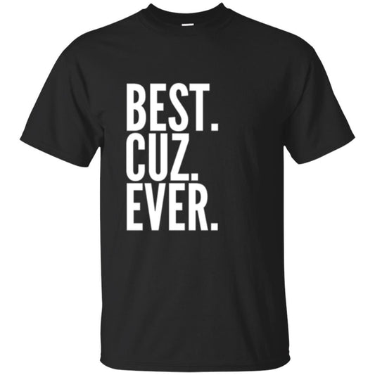 Family T-shirt Best Cuz Ever Black