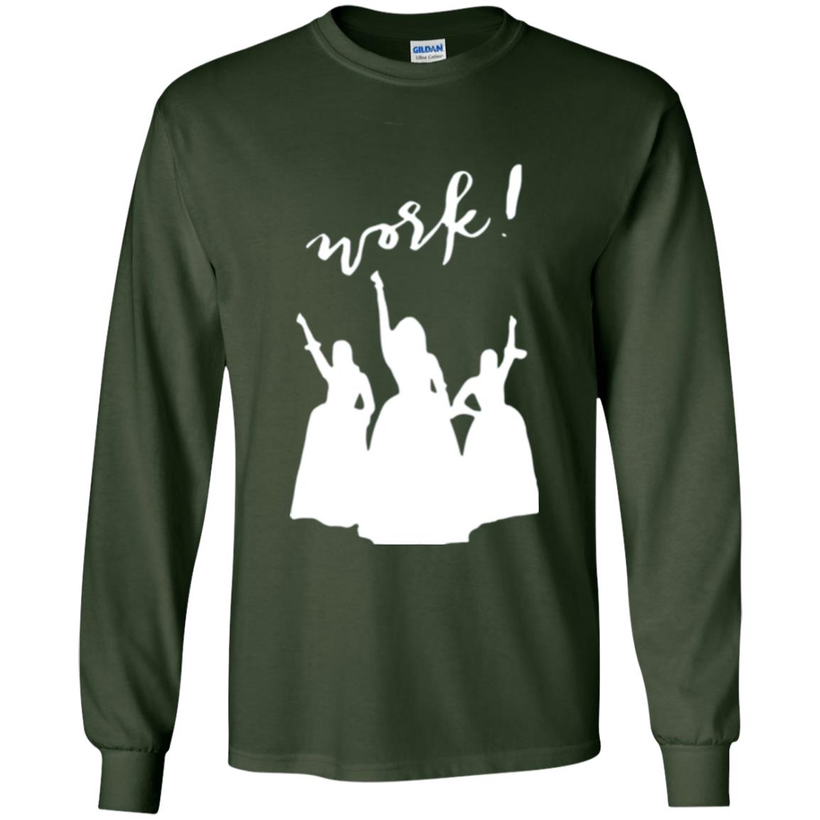 Schuyler Sisters T-shirt Work Forest Green