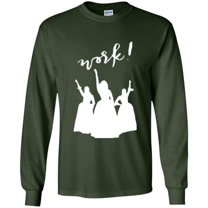 Schuyler Sisters T-shirt Work Forest Green