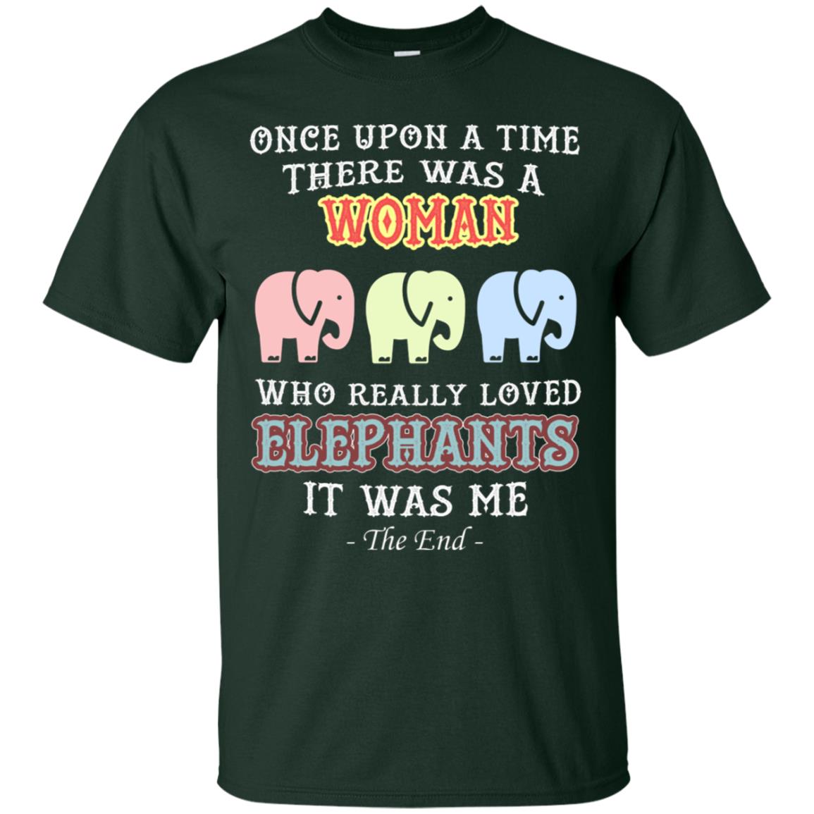 There Was A Woman Who Really Loved Elephants It Was Me Shirt Forest